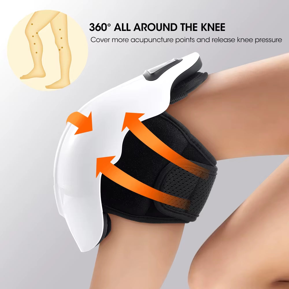 Wireless Airbag Knee Massage Pad with Hot Compress and Vibration