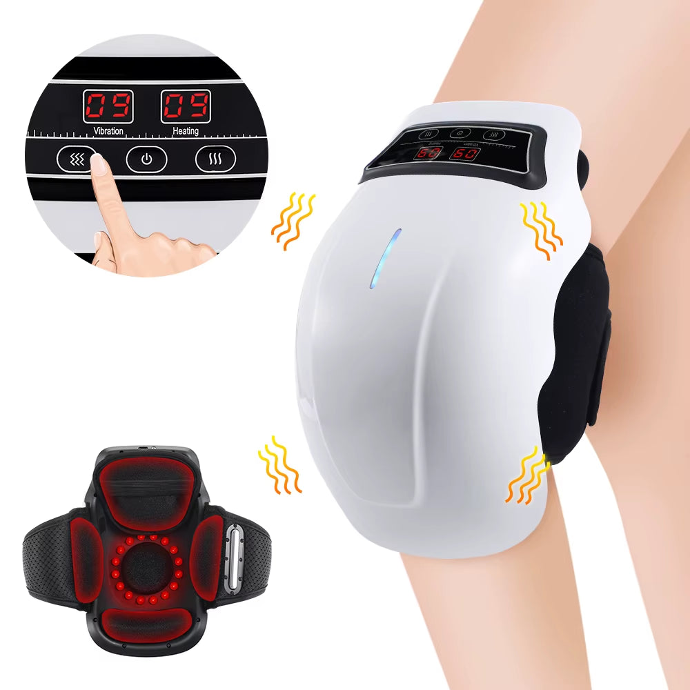 Wireless Airbag Knee Massage Pad with Hot Compress and Vibration